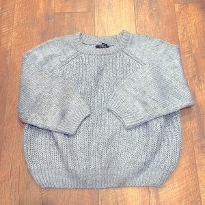 Soft blue cropped sweater sz L